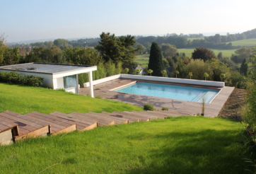 Piscine extérieure à Dalhem