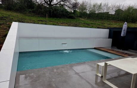Piscine extérieure Arlon - liner gris